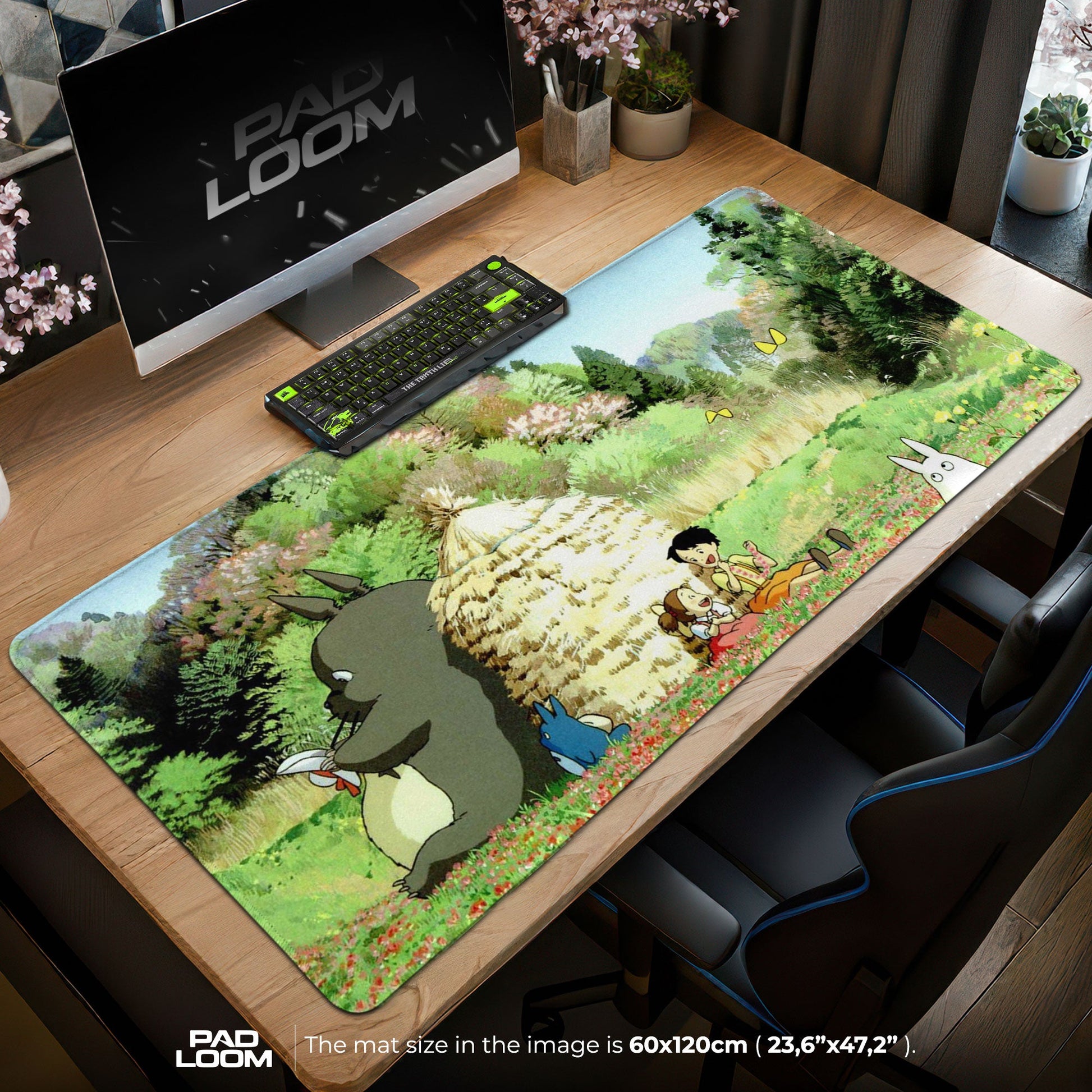 Studio Ghibli Mouse Pad - Totoro Meadow Anime Desk Mat Padloom