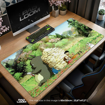 Studio Ghibli Mouse Pad - Totoro Meadow Anime Desk Mat Padloom