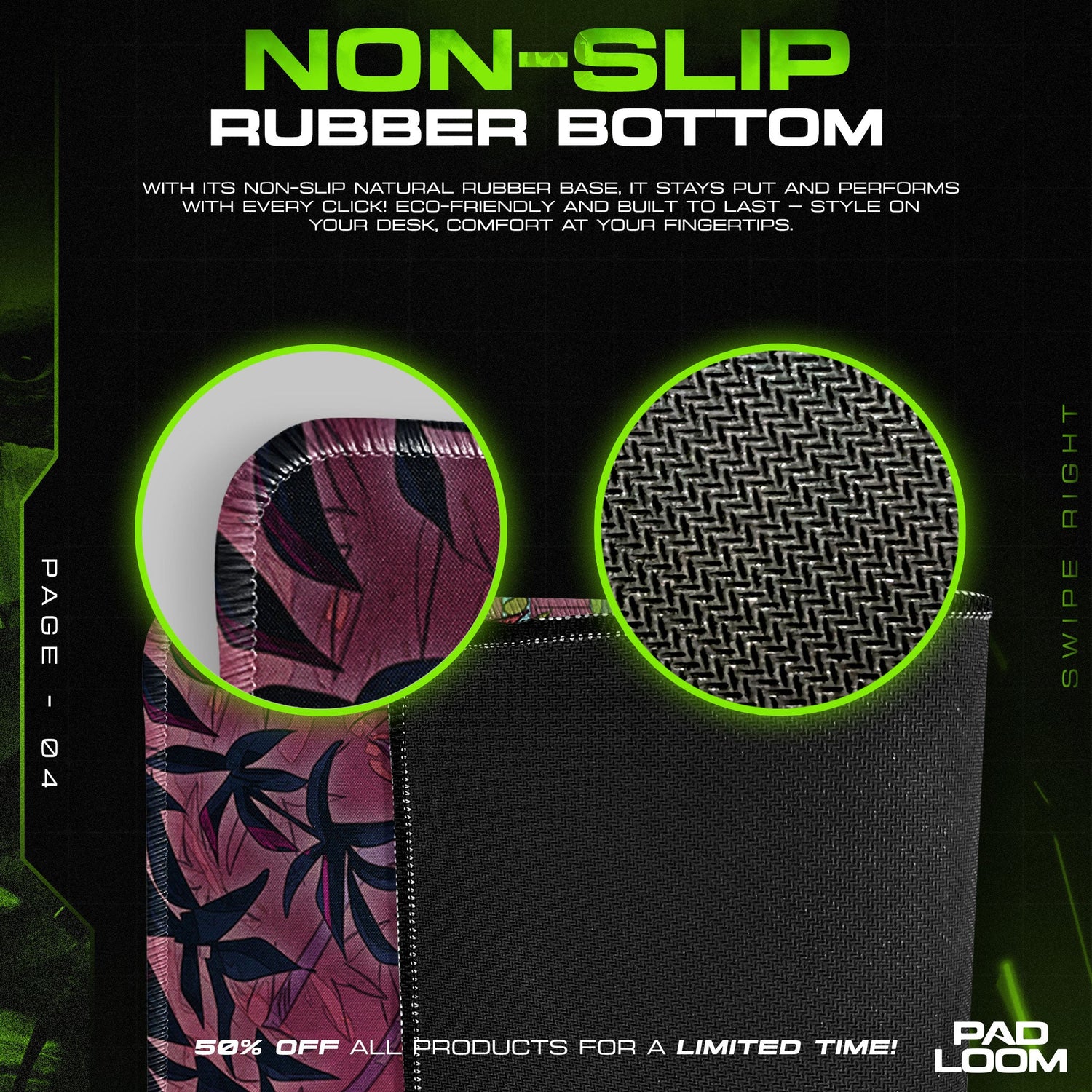 Studio Ghibli Mouse Pad - Tranquil Garden Anime Desk Mat Padloom