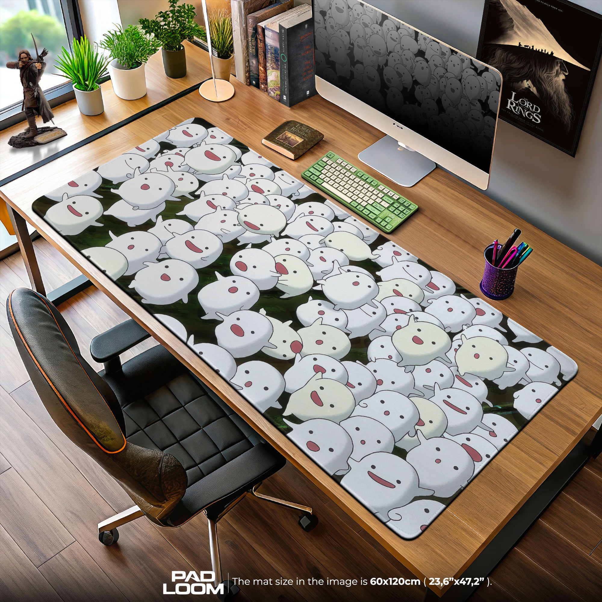 Studio Ghibli Soot Sprite Crowd Mouse Pad, Anime Gaming Desk Mat