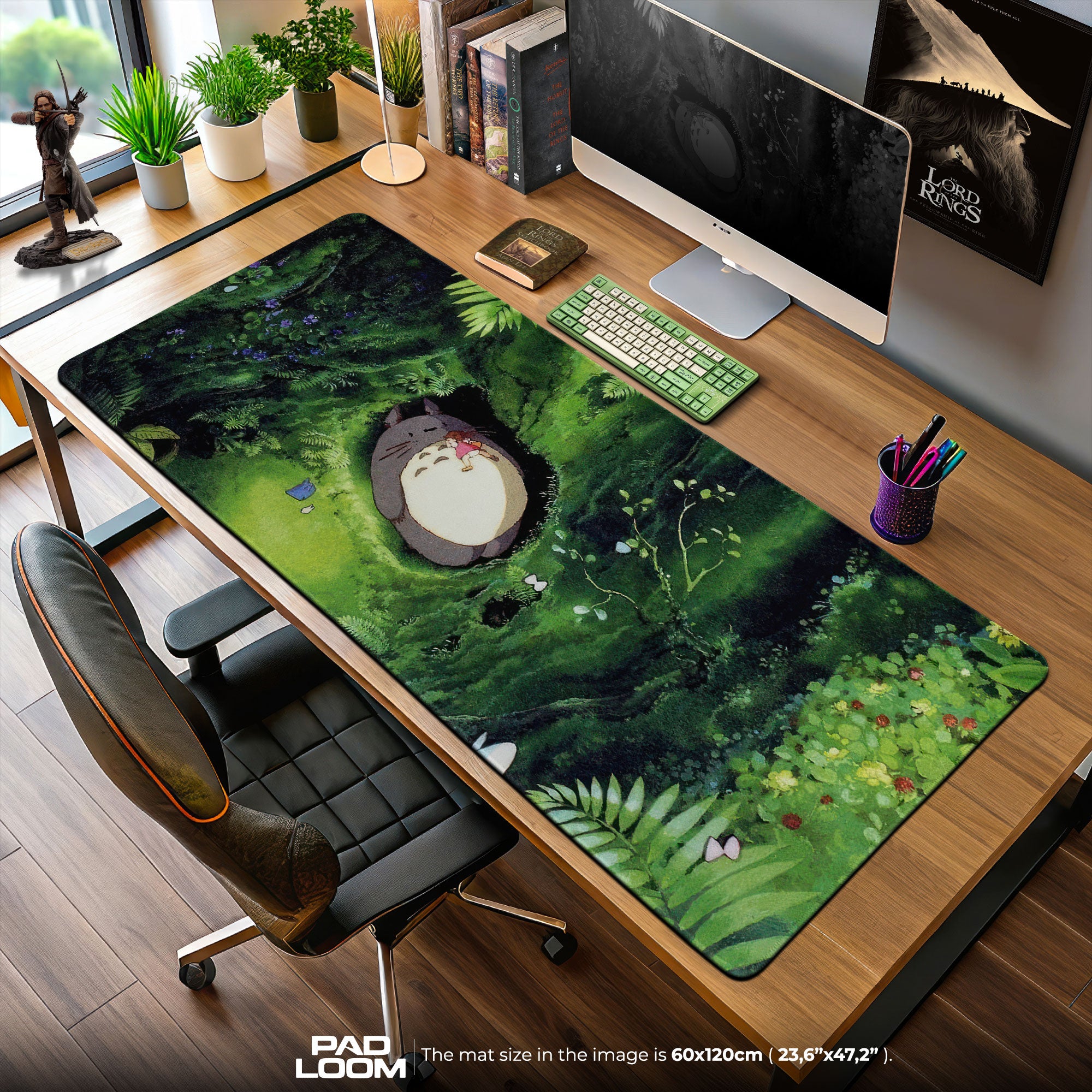 Studio Ghibli Totoro Forest Nap Mouse Pad, Anime Gaming Desk Mat