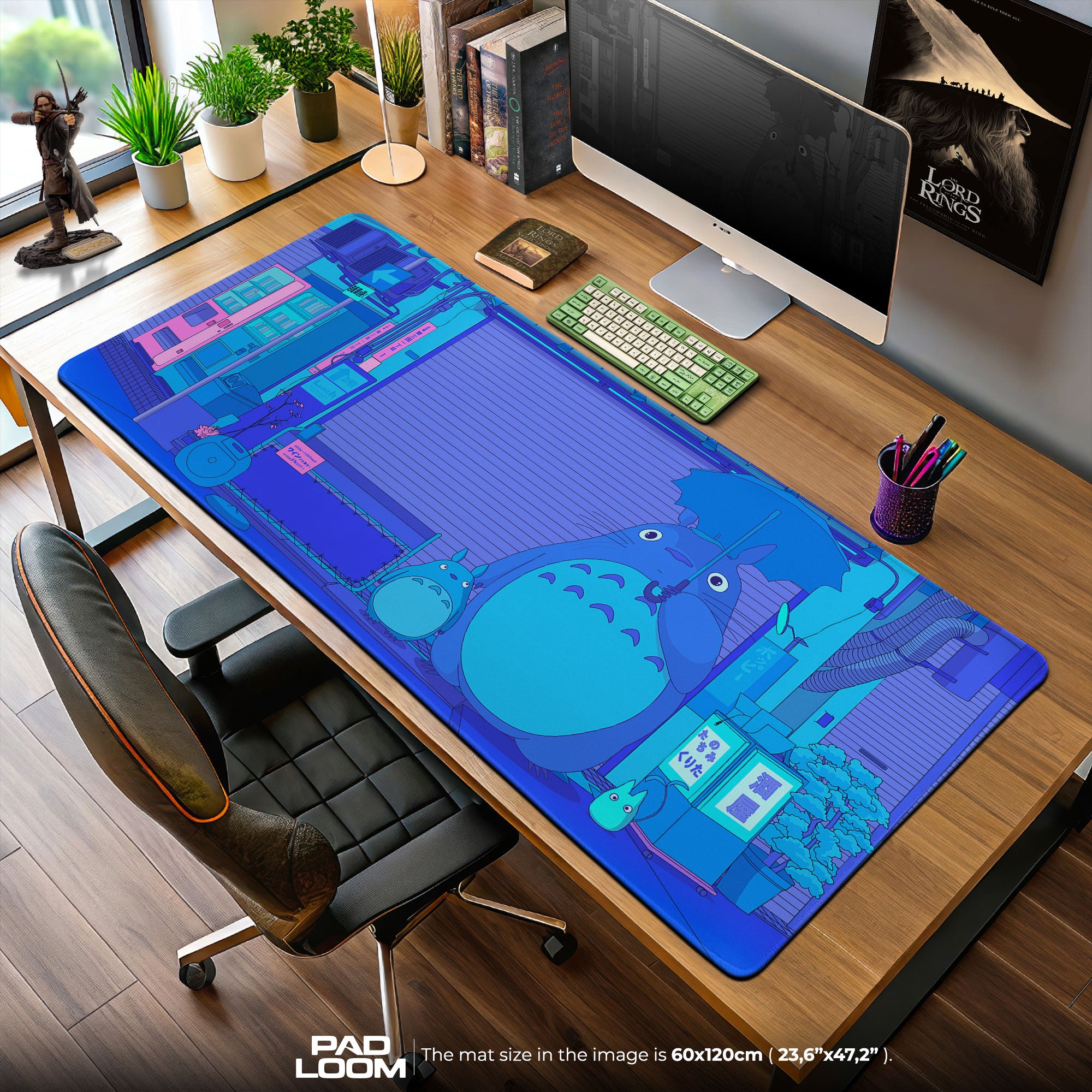 Studio Ghibli Totoro Night Market Mouse Pad – Anime Desk Mat