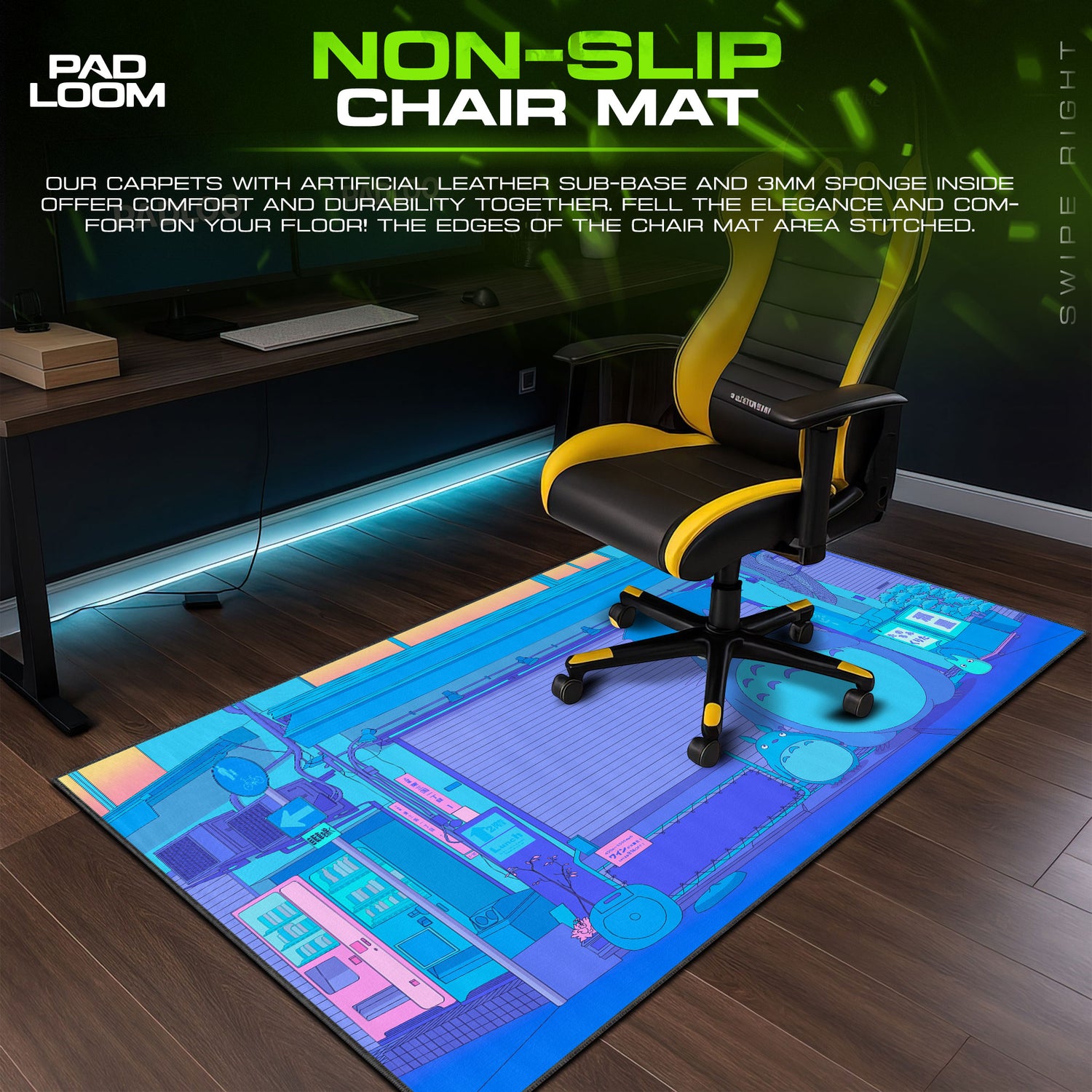 Studio desk mat showing full Anime artwork