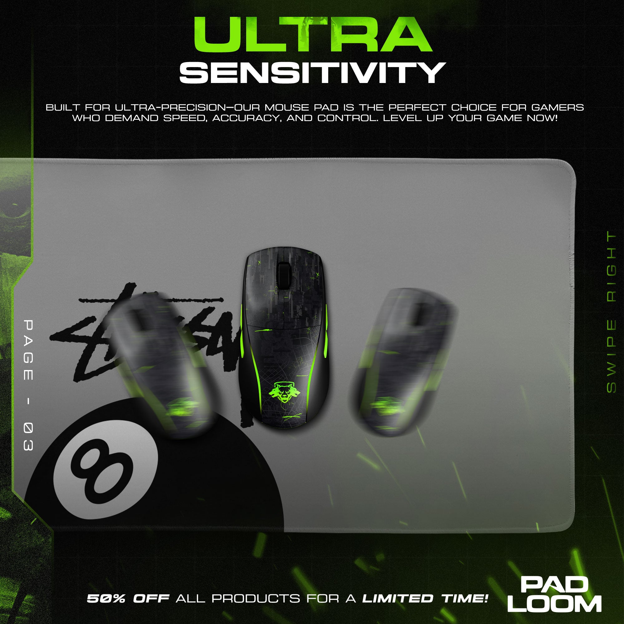 Pokémon Gengar &amp; Haunter Night Sky Mauspad, Gamer Schreibtischmatte