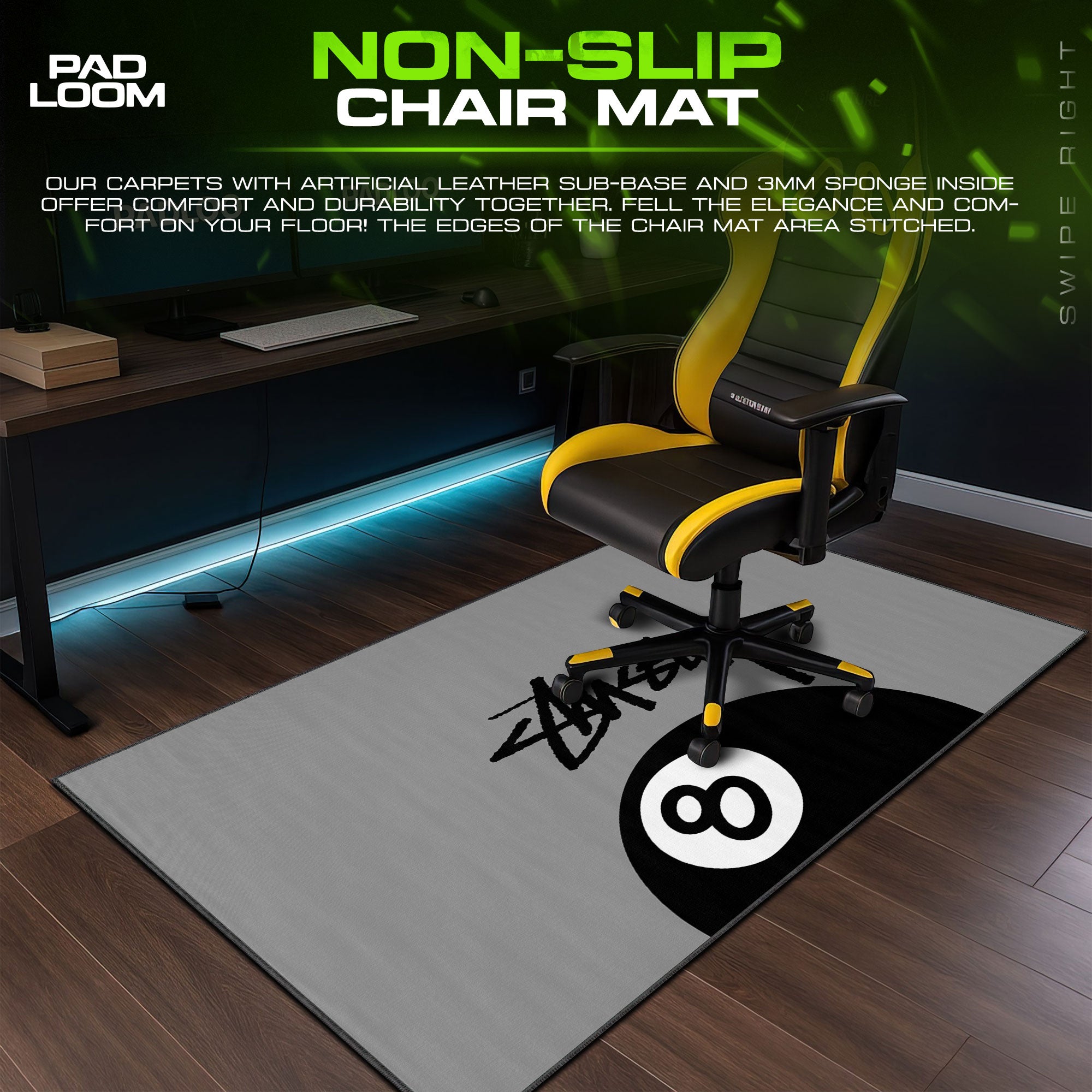 Pokémon Gengar &amp; Haunter Night Sky Mauspad, Gamer Schreibtischmatte