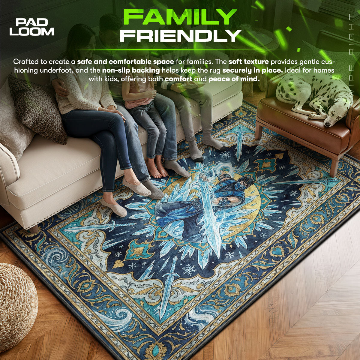 Sub-Zero Eisbild Teppich - Mortal Kombat Stuhlunterlage