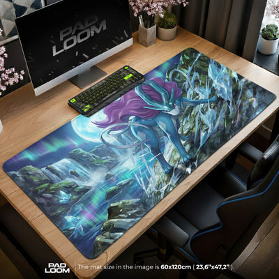 Suicune Aurora-Wasserfälle Mauspad - Pokémon Schreibtischunterlage