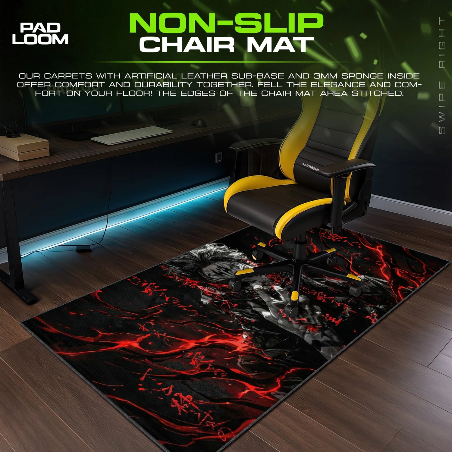 Sukuna Crimson Vow Mouse Pad - Jujutsu Kaisen Mat