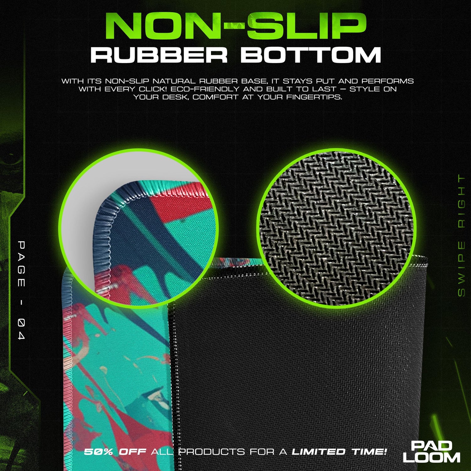 Sukuna Demonic Grin Mouse Pad, Jujutsu Kaisen Gaming Desk Mat Padloom
