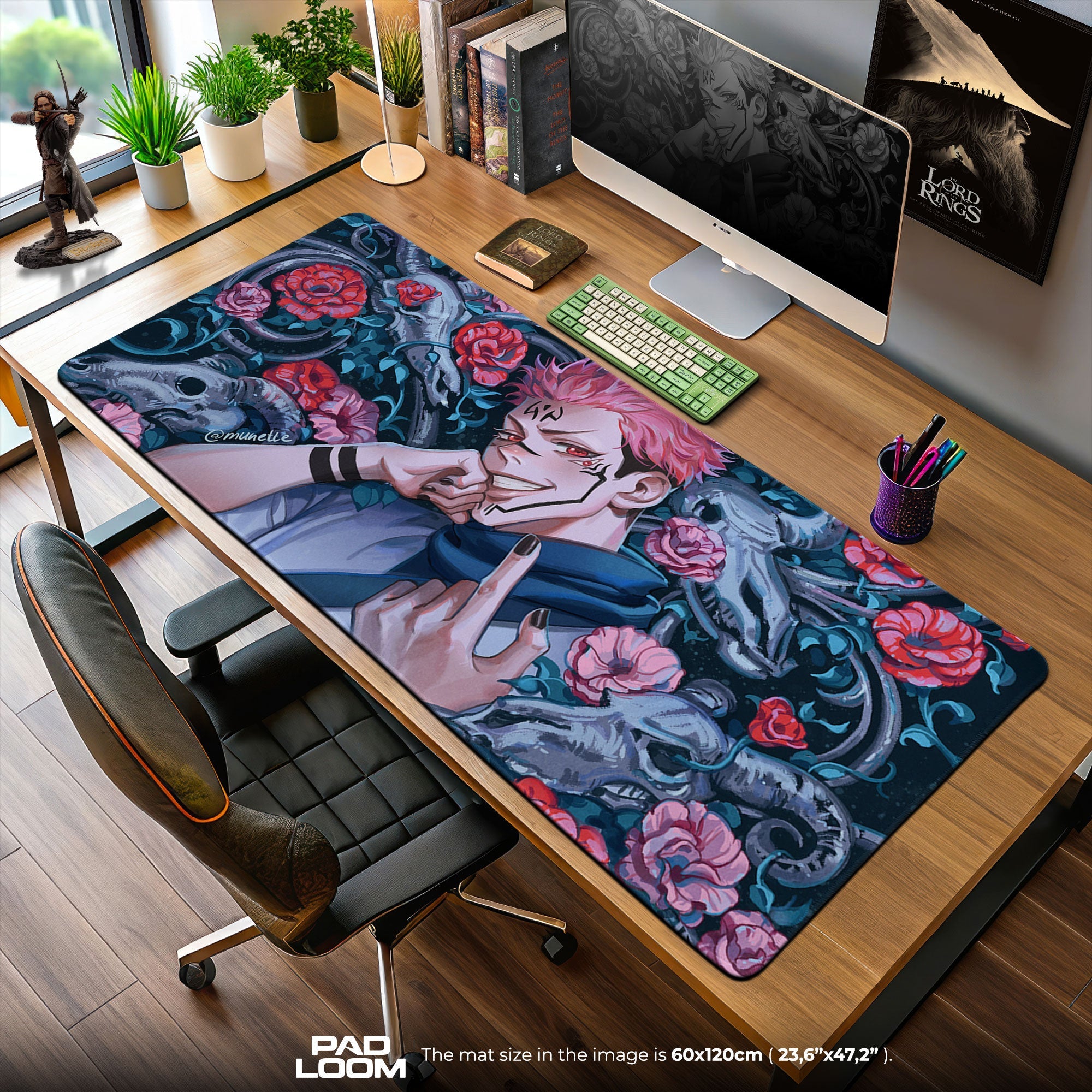 Sukuna Mouse Pad - King of Curses Anime Desk Mat Padloom