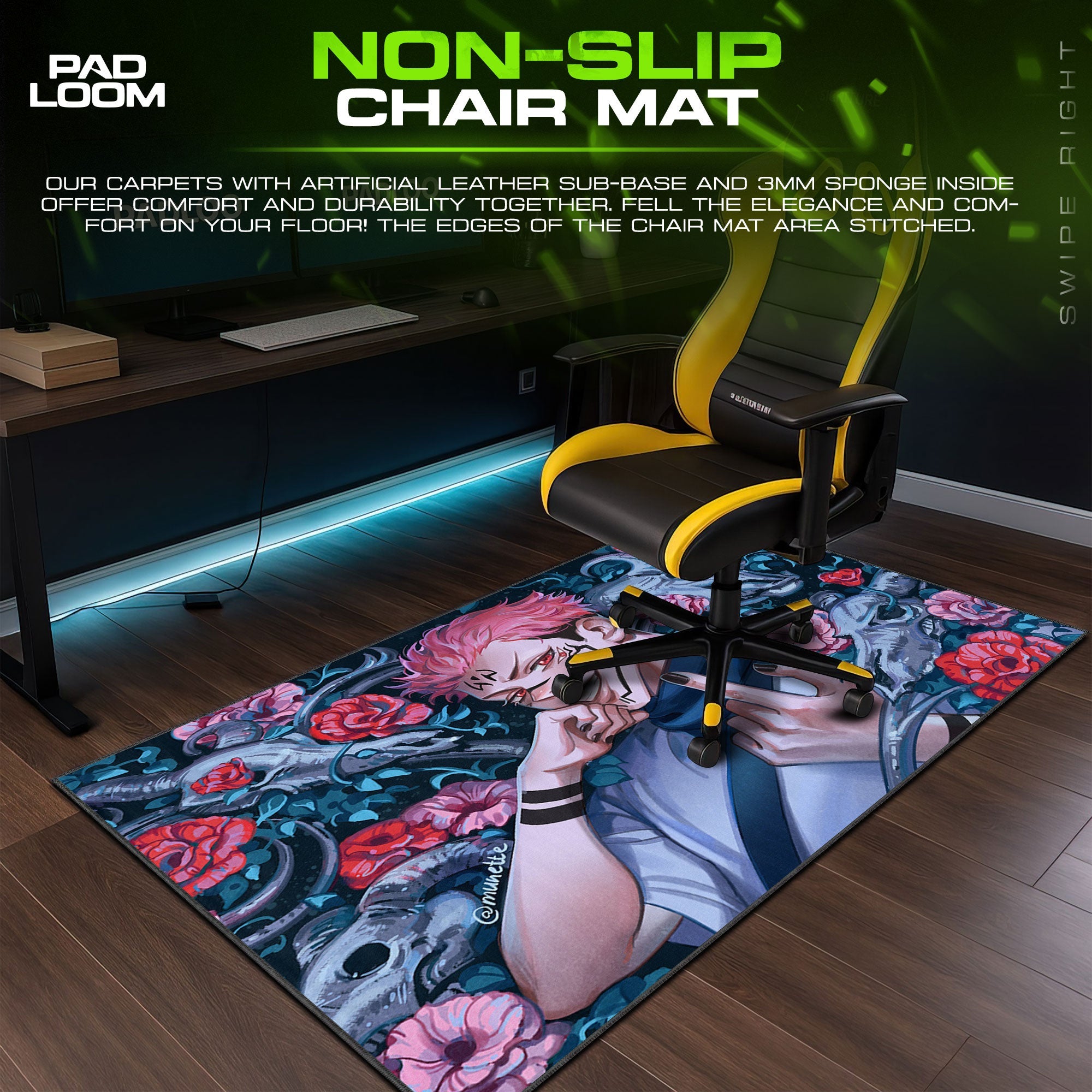 Sukuna Mouse Pad - King of Curses Anime Desk Mat Padloom