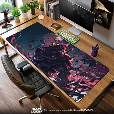 Sukuna Shadow Form Mouse Pad, Jujutsu Kaisen Gaming Desk Mat