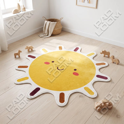 Sun Rug - Shaped Kids Room Nursery Area Rug