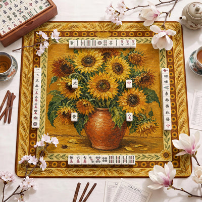 Sunflower Vase Mahjong-Matte - Mah-Jongg Matte