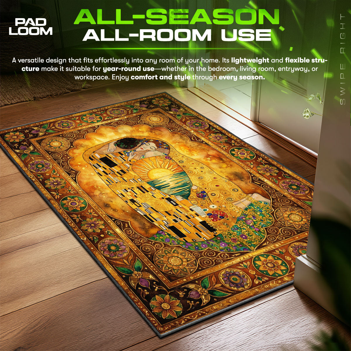 Detailed close-up of Sunset rug pattern