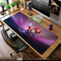 Super Mario Galaxy Mouse Pad, Game Cosmic Gaming Desk Mat Padloom