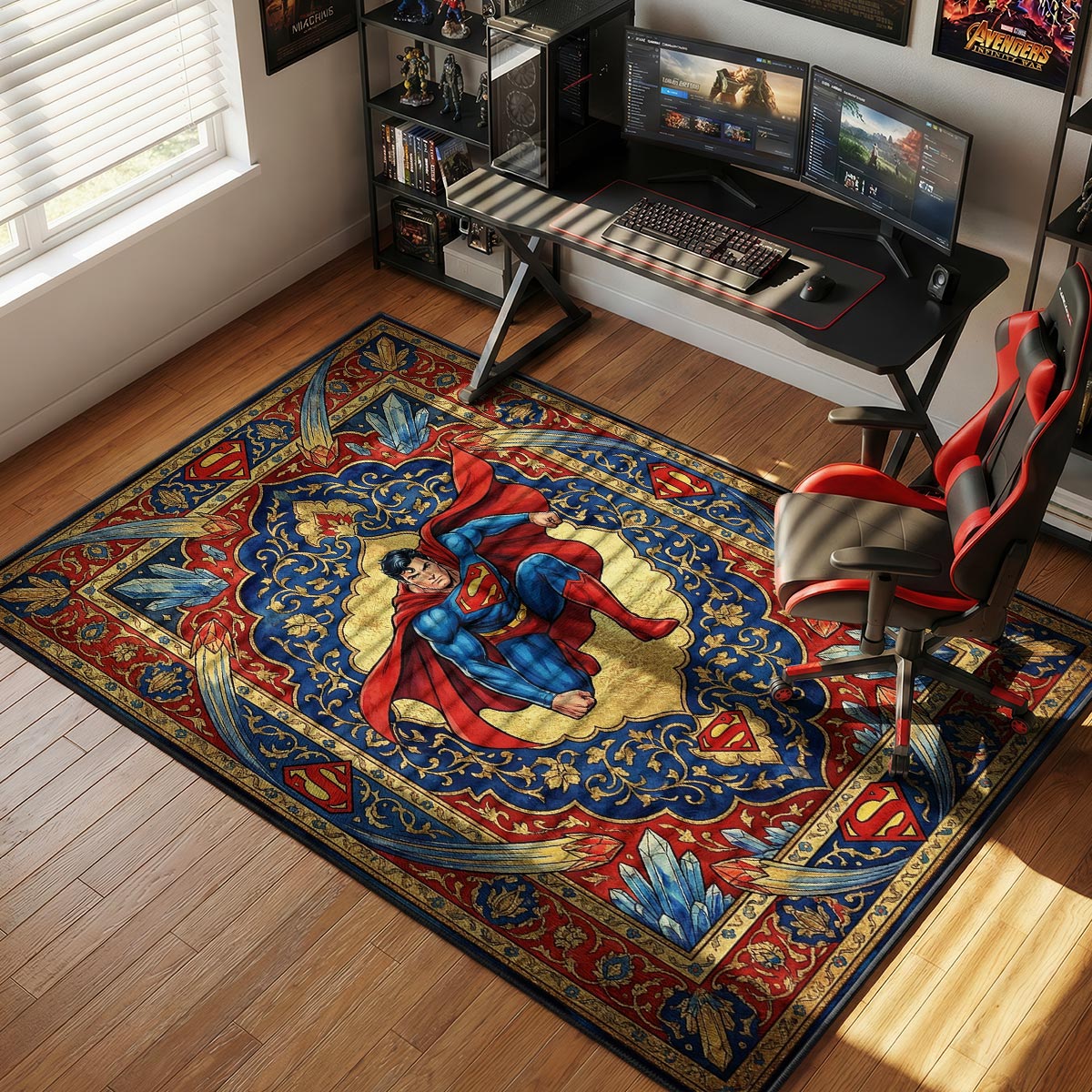Superman Krypton Tapestry Superman Room rug — main product view