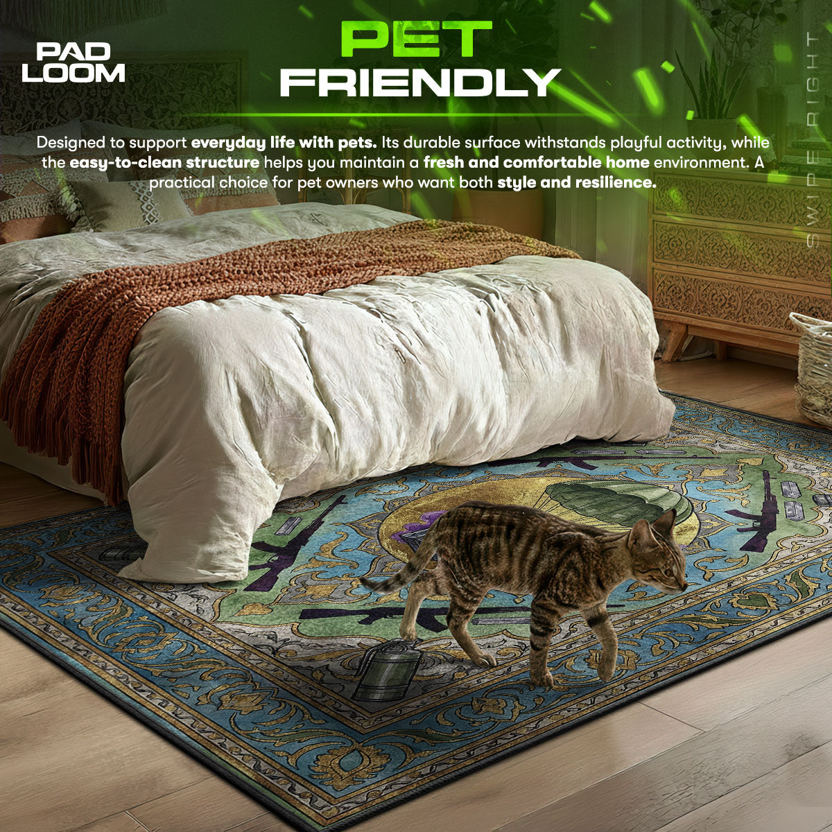 Supply Drop Loot Rug - Rust Chair Mat