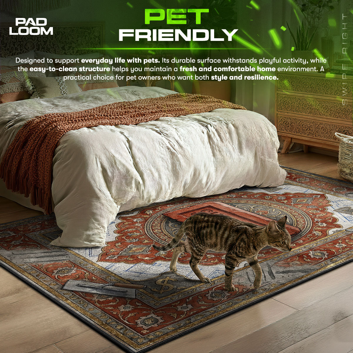 Supreme Brick Blueprint Rug - Streetwear Floor Mat