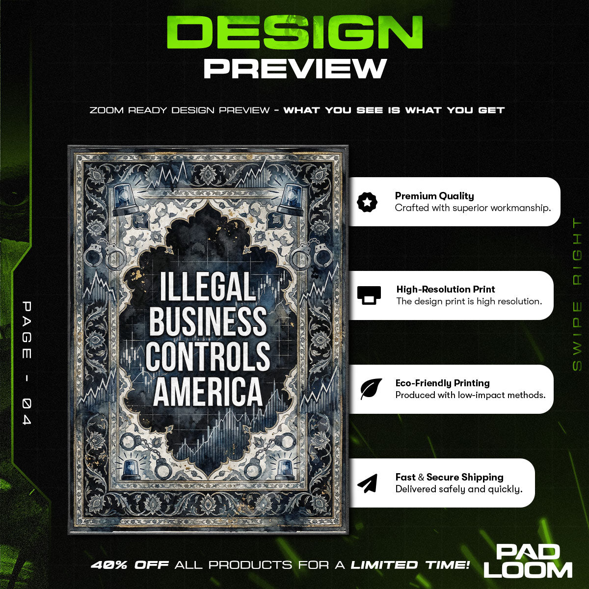 Supreme Illegal Business Rug - Hypebeast Floor Mat