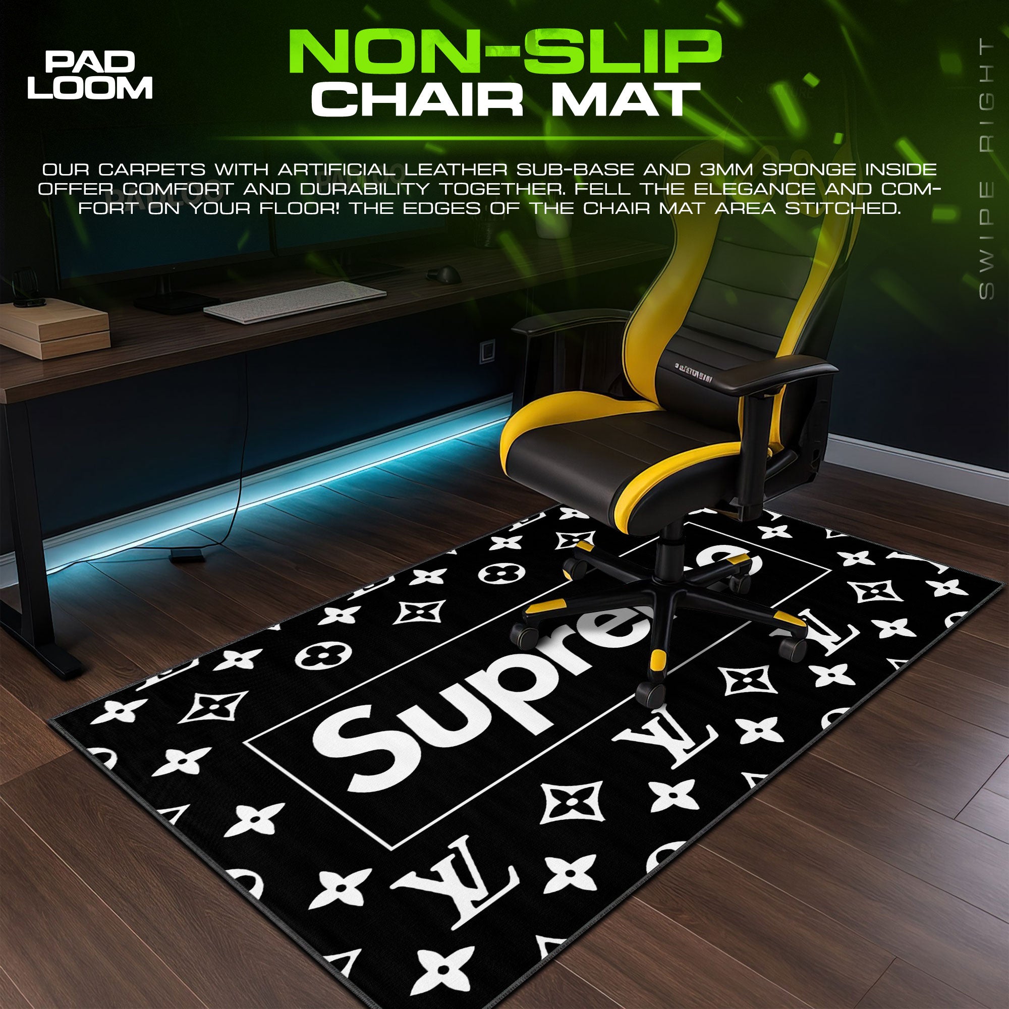 Supreme LV Mouse Pad - Luxury Street Desk Mat