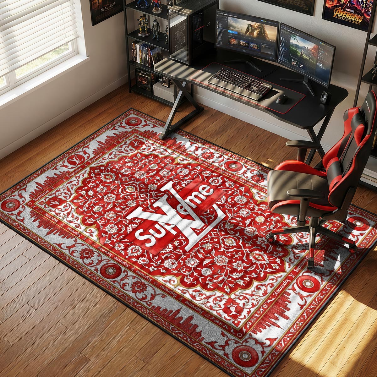 Supreme LV Persian Hypebeast Floor rug — main product view