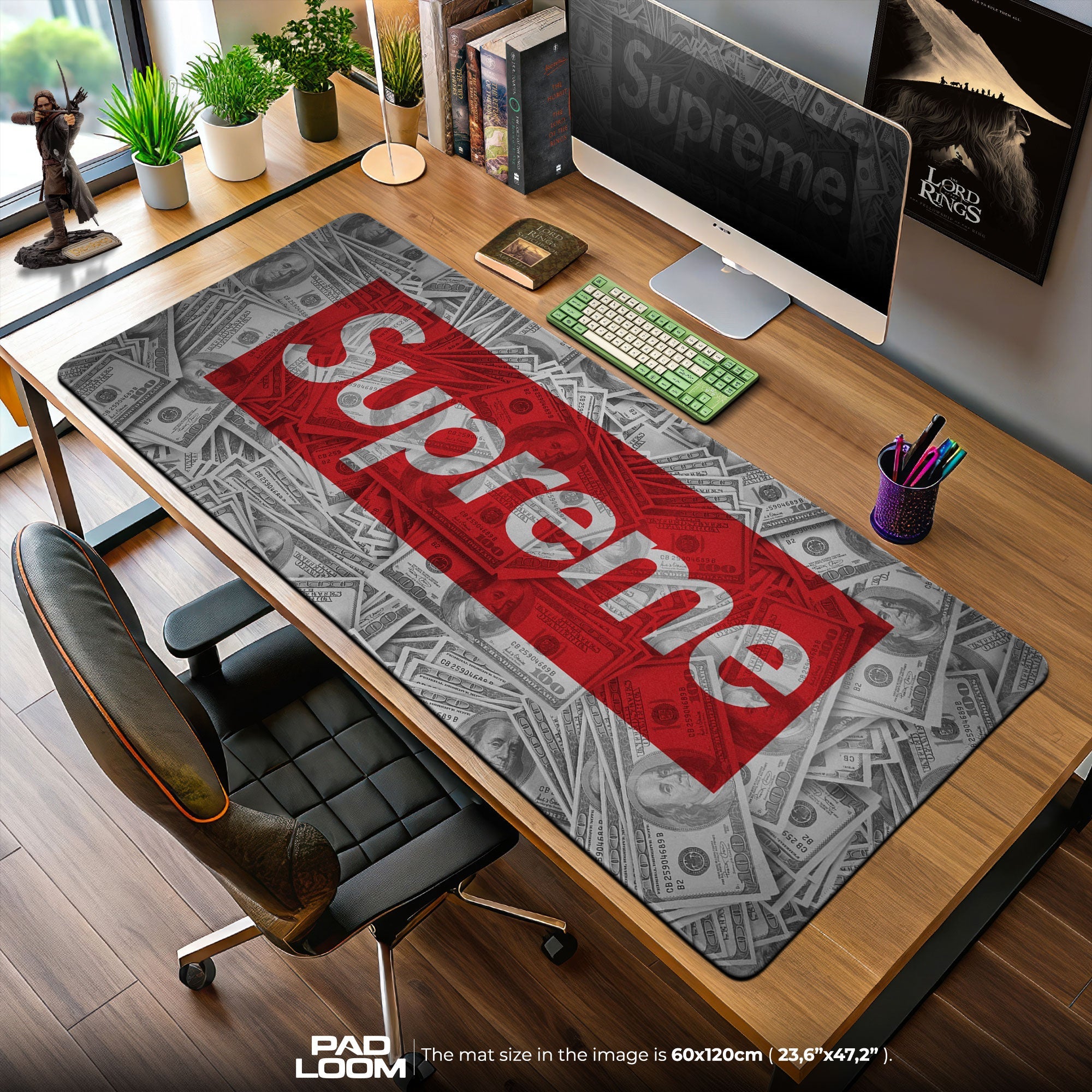 Supreme Mouse Pad, Money Stack Hypebeast Desk Mat – Padloom