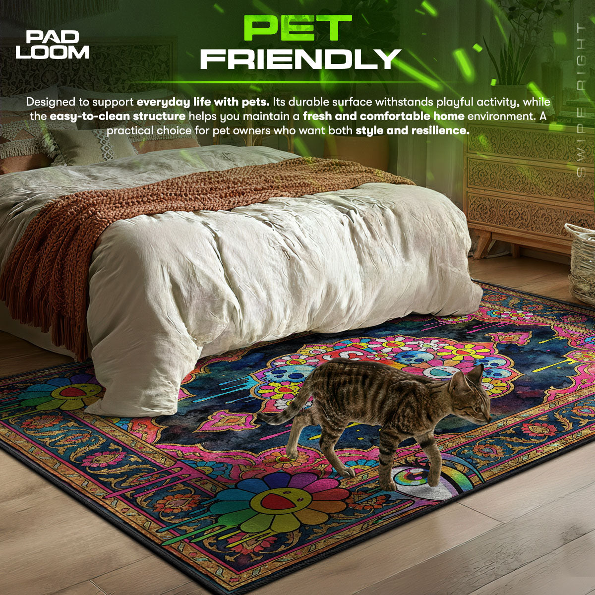 Supreme Murakami Flower Rug - Hypebeast Floor Mat