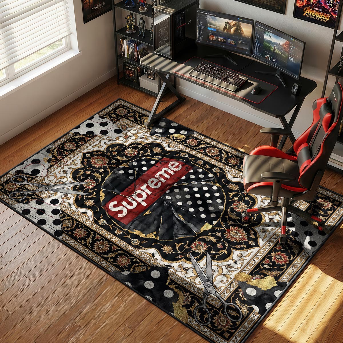 Supreme Patchwork Polka Rug - Hypebeast Floor Mat