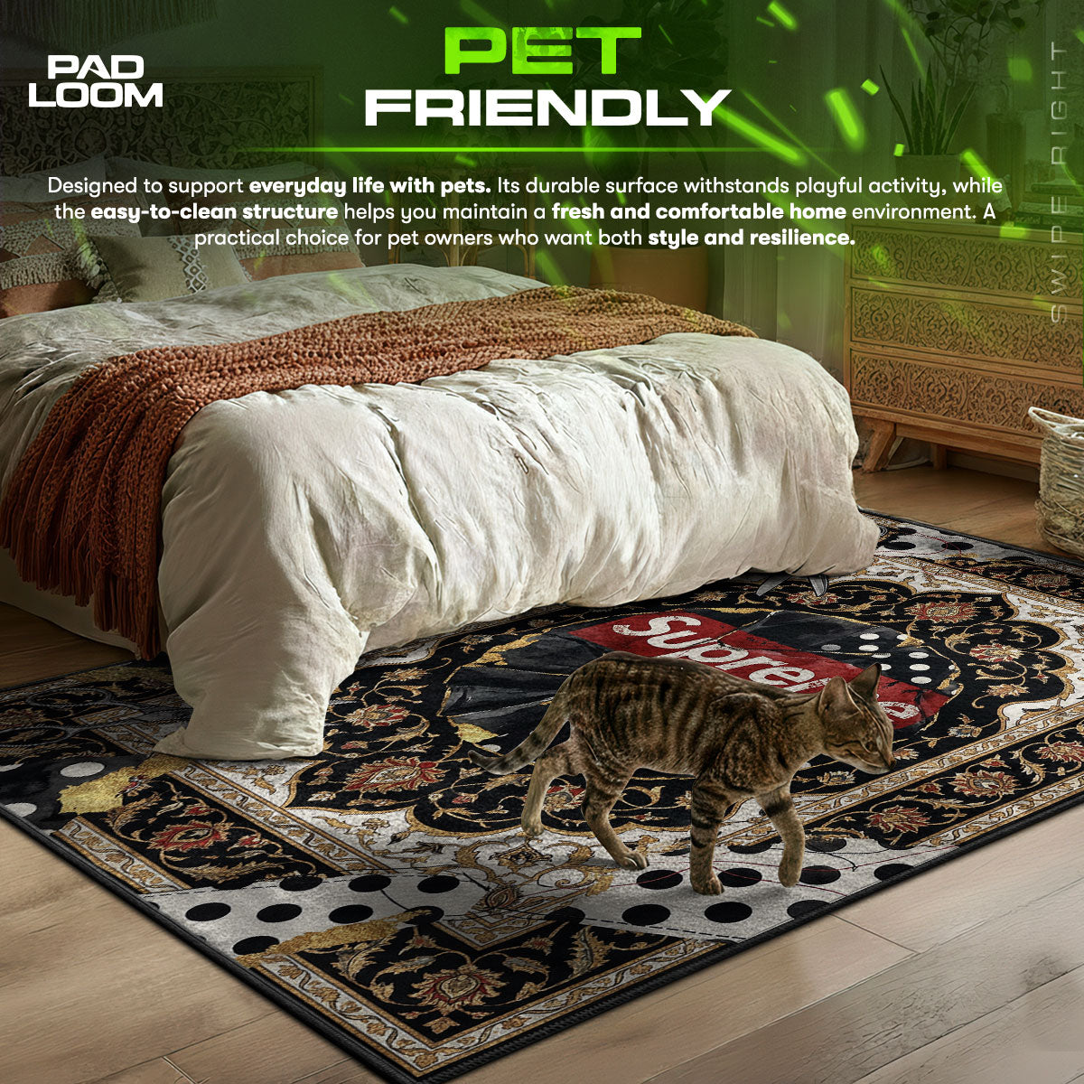 Supreme Patchwork Polka Rug - Hypebeast Floor Mat