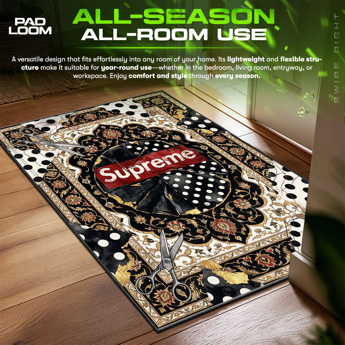 Supreme Patchwork Polka Rug - Hypebeast Floor Mat