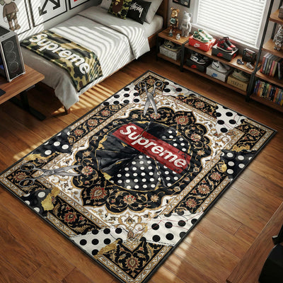 Supreme Patchwork Polka Rug - Hypebeast Floor Mat