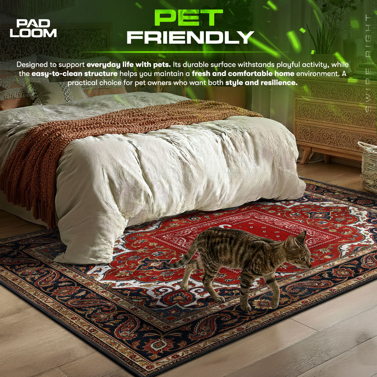 Supreme Persian Bandana Rug - Streetwear Floor Mat