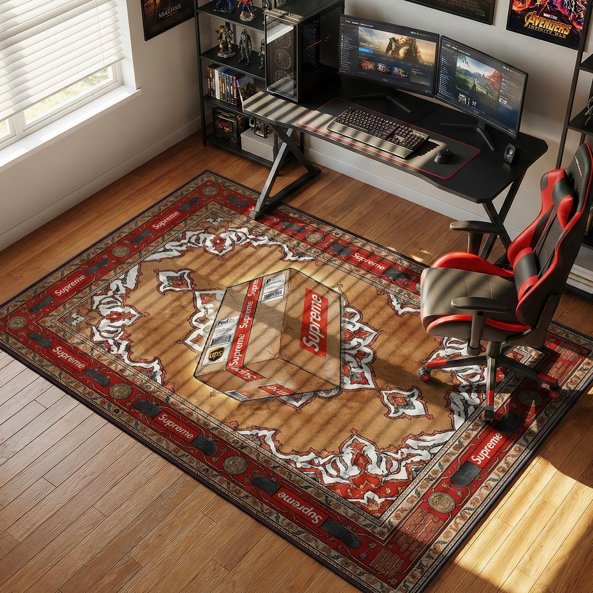 Supreme Shipping Box Rug - Hypebeast Floor Mat