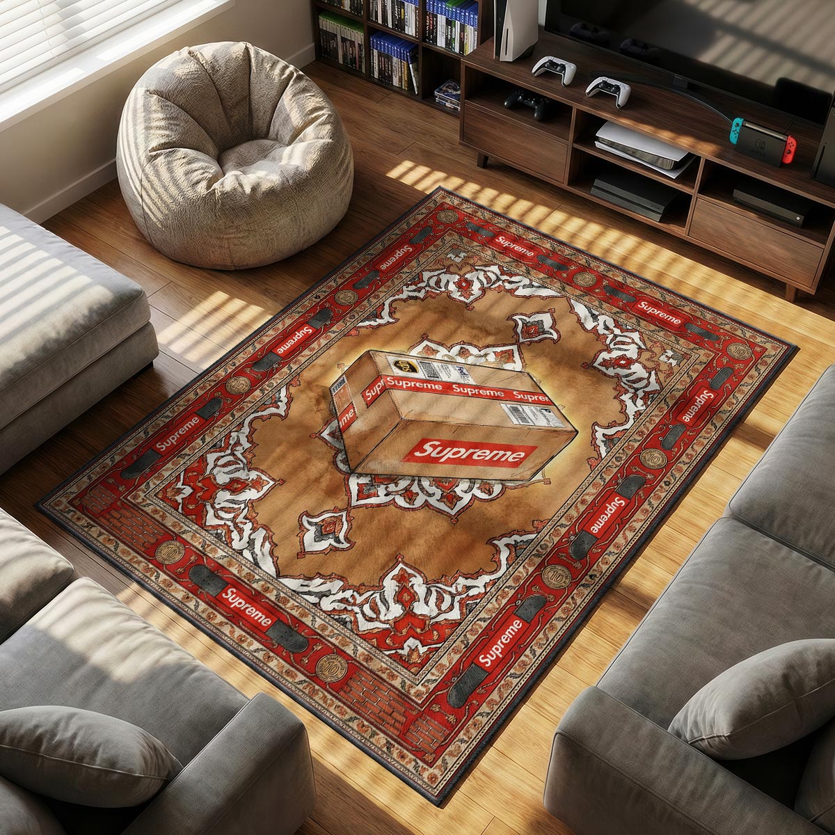 Supreme Shipping Box Rug - Hypebeast Floor Mat