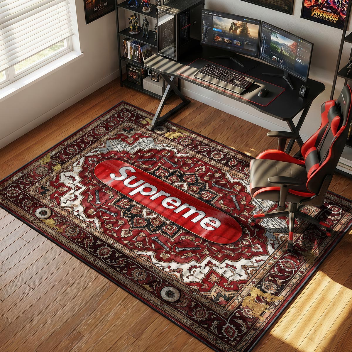 Supreme Skateboard Deck Hypebeast Floor rug — main product view