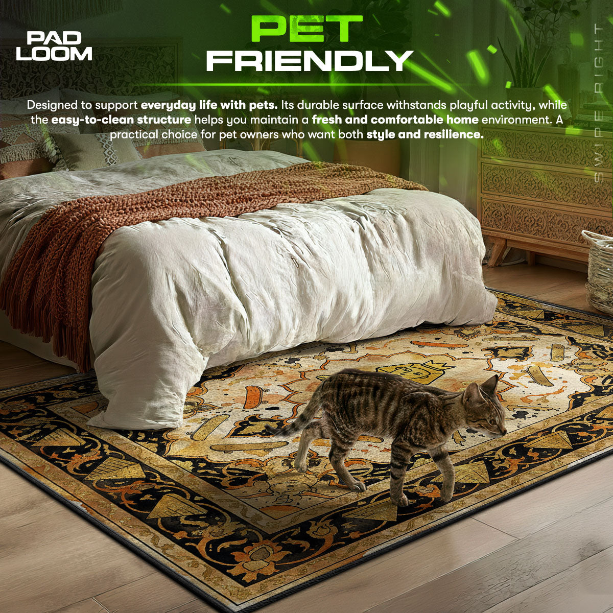 Supreme Ornate Sphinx Rug - Streetwear Floor Mat