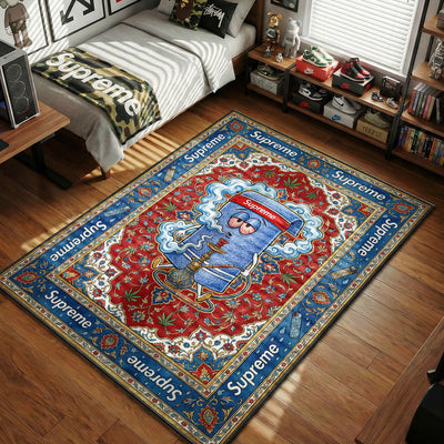 Supreme Towel Hookah Rug - Luxury Streetwear Decor