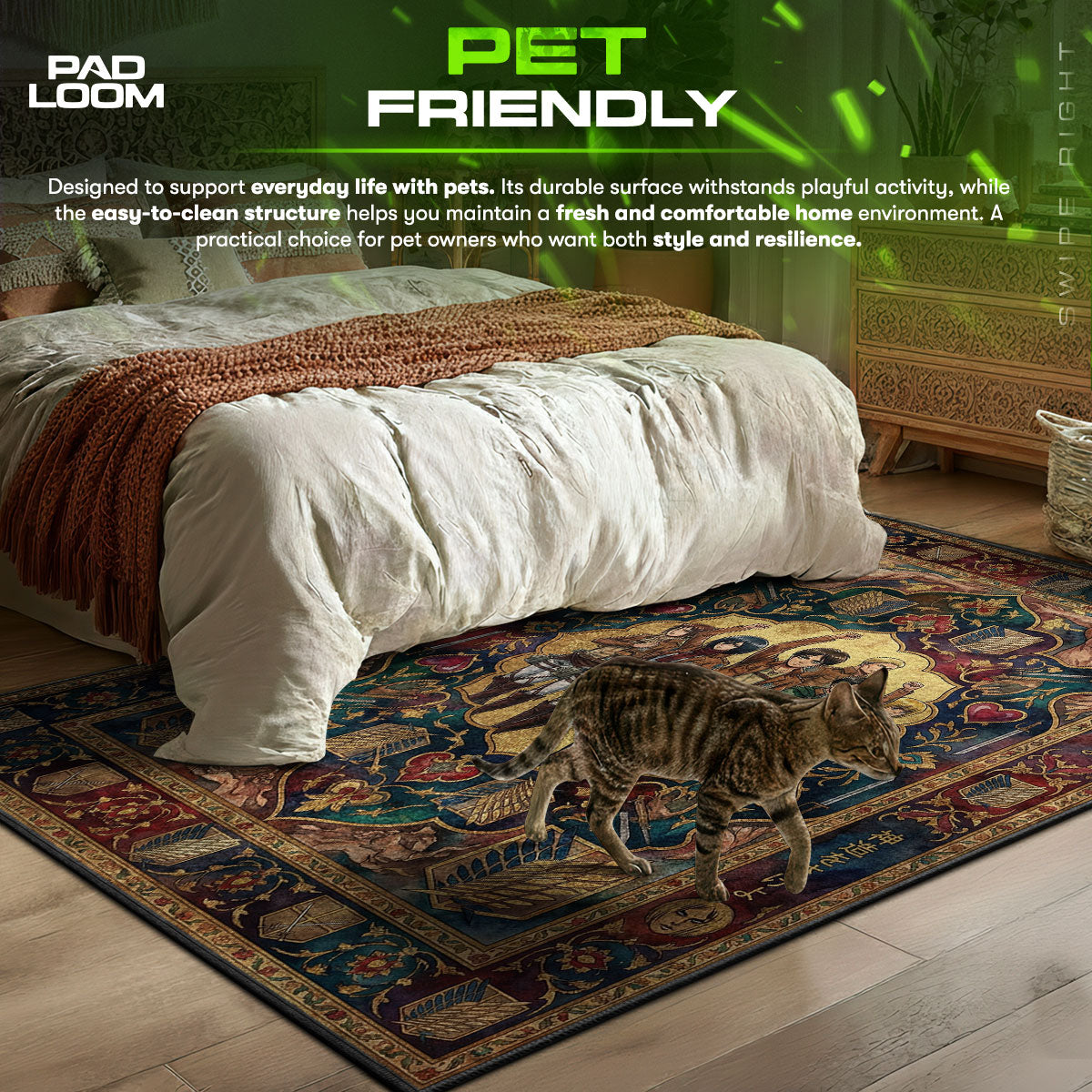 Umhangtrupp-Gruppe Teppich - Angriff auf Titan Stuhlmatte