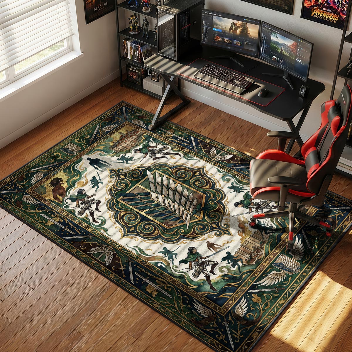 Umhang des Aufklärungstrupps Teppich - Angriff auf Titan Stuhlmatte