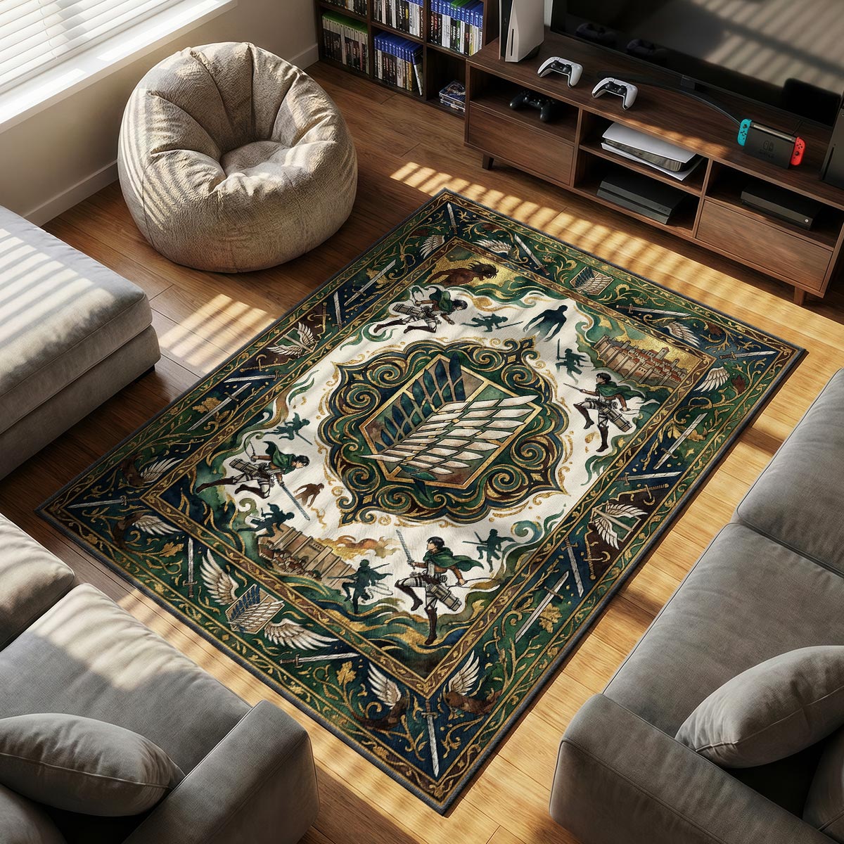 Umhang des Aufklärungstrupps Teppich - Angriff auf Titan Stuhlmatte