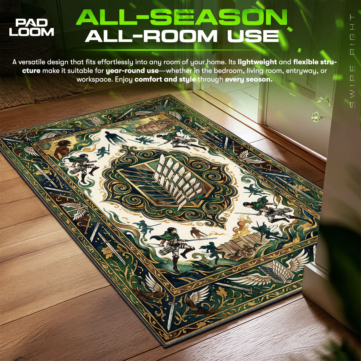 Umhang des Aufklärungstrupps Teppich - Angriff auf Titan Stuhlmatte