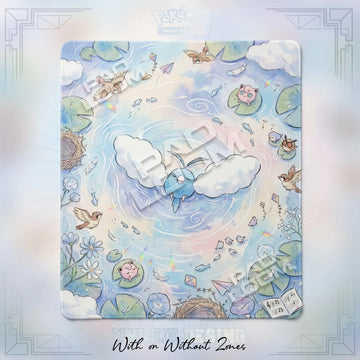 Swablu Cloud 2-player Pokemon TCG playmat, 24x28 in duel mat design