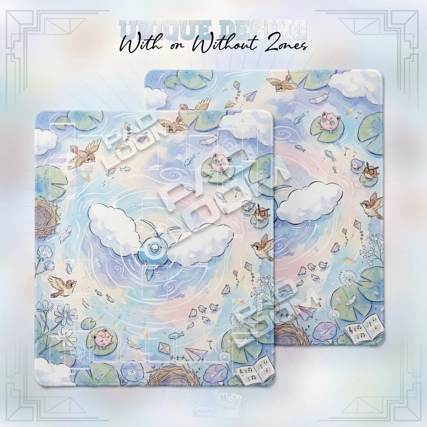 Swablu Cloud Playmat - 2 Player Pokemon TCG Mat