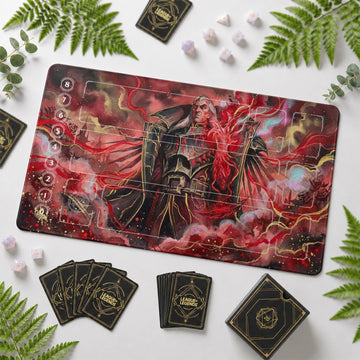 Swain Crimson Playmat - LoL Riftbound TCG Mat