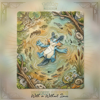 Swampert Marsh Playmat - 2 Player Pokemon TCG Mat