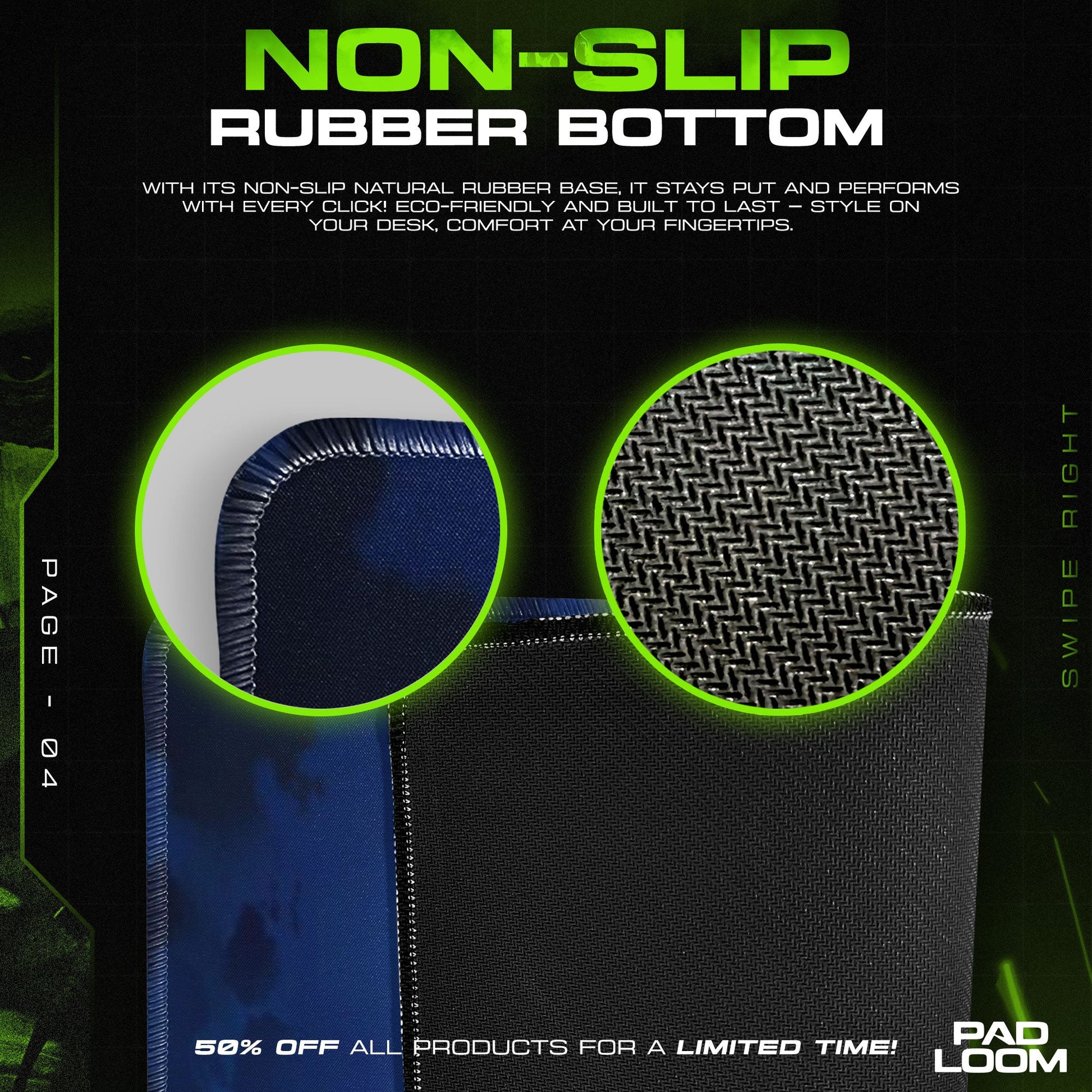 Sword Art Online Mouse Pad - Dual Blades Anime Desk Mat Padloom