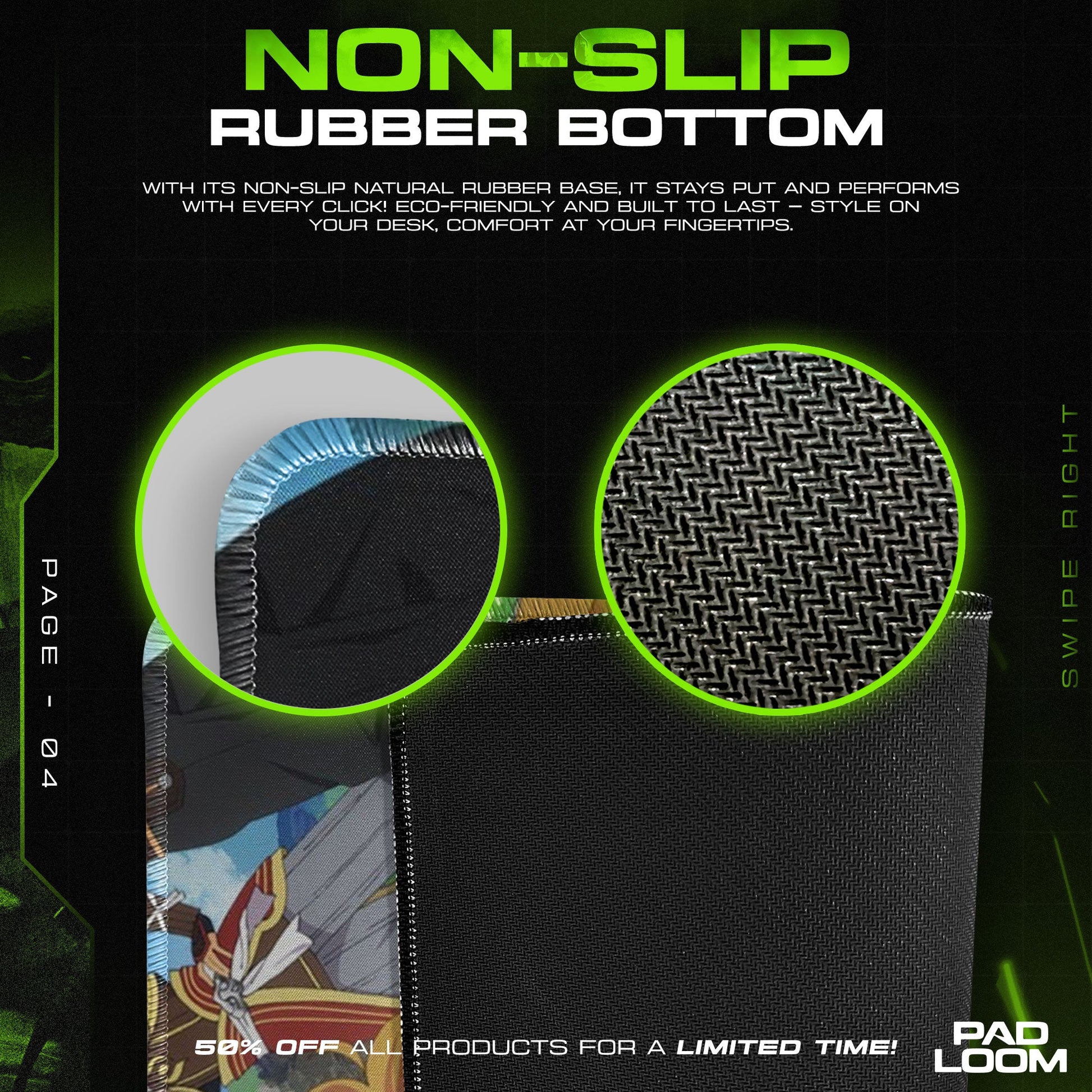 Sword Art Online Mouse Pad - Skybound Heroes Anime Desk Mat Padloom