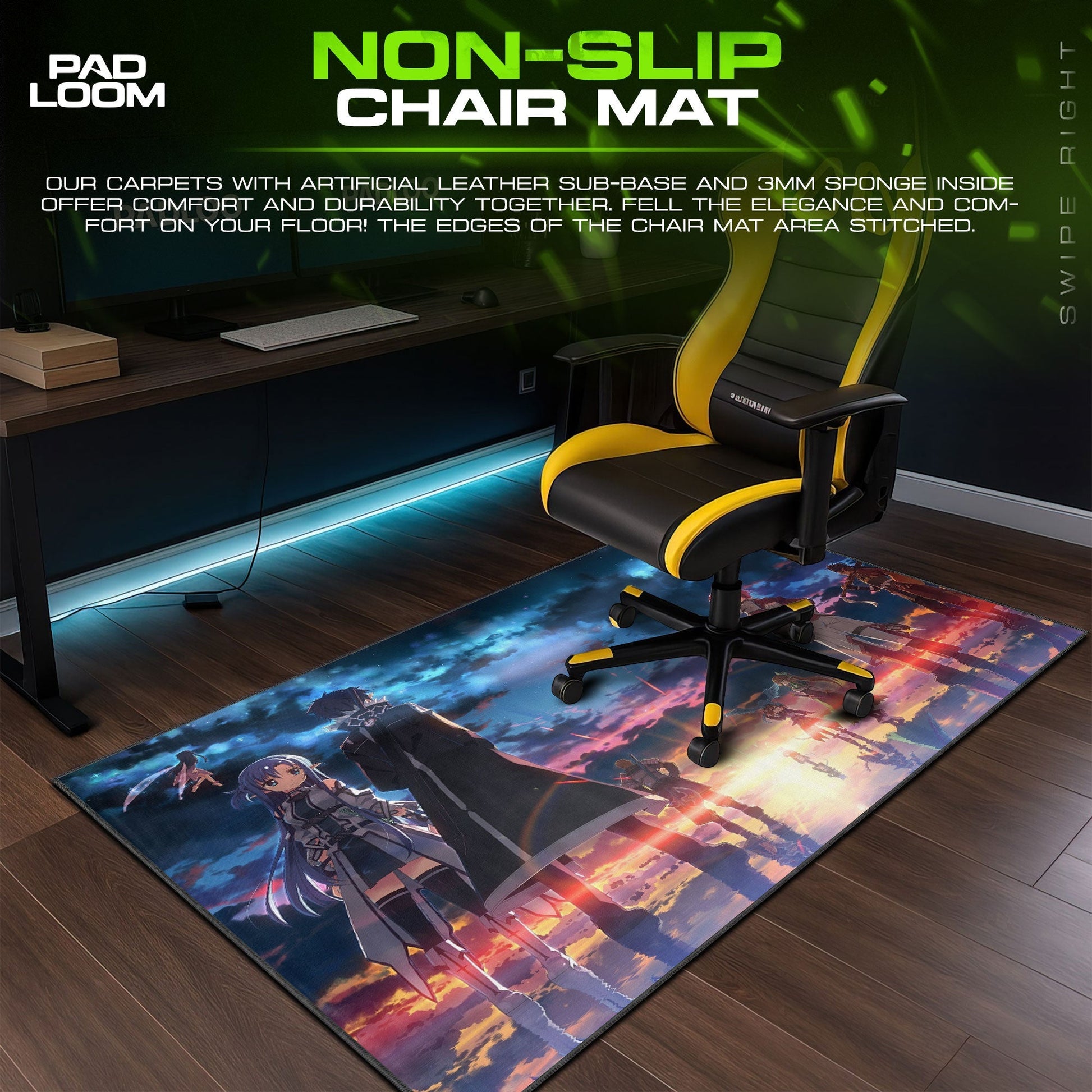 Sword Art Online Mouse Pad - Alicization Heroes Anime Desk Mat Padloom