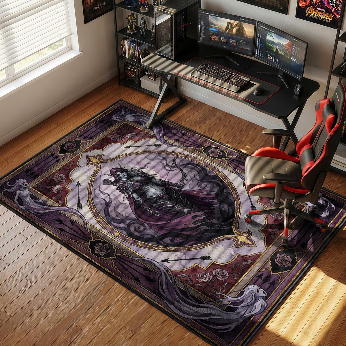 Sylvanas Banshee Queen Rug - World of Warcraft Chair Mat